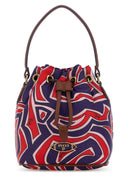 Emilio Pucci Printed Canvas Bucket Bag