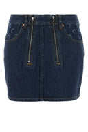 Minigonna in denim blu Marine Serre