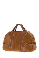 Dries Van Noten Caramel Suede And Leather Handbag