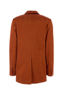 Dries Van Noten Copper Satin Blanchet Blazer