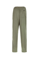 Dries Van Noten Sage Green Satin Penny Pant