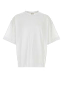 Dries Van Noten White Cotton Heno Oversize T Shirt