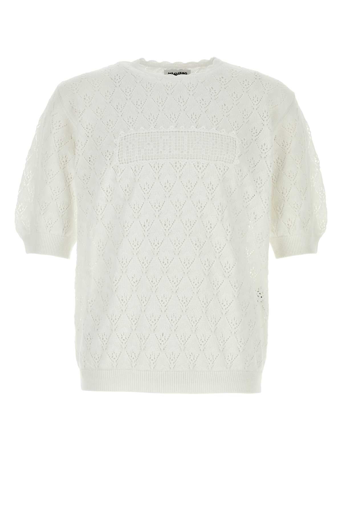 Magliano White Crochet Sweater