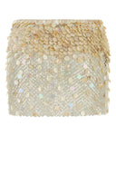Alanui Embellished Mesh Light Between Palms Mini Skirt