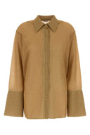 Oseree Gold Nylon Shirt