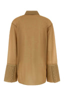 Oseree Gold Nylon Shirt