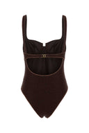 Oseree Chocolate Nylon Blend Swimsuit