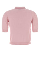 Moschino Pink Knit Polo Shirt