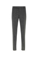 Alexander Mcqueen Embroidered Wool Cigarette Pant