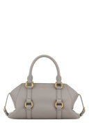 Alexander Mcqueen グレー レザー スモール ファリンドン ハンドバッグ