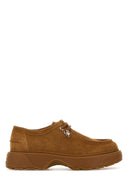 Alexander Mcqueen Camel Suede Lace Up Shoes
