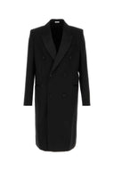 Alexander Mcqueen Black Wool Coat