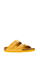 Birkenstock Yellow Leather Arizona Slippers