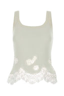 Ermanno Scervino White Cotton Tank Top