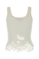 Ermanno Scervino White Cotton Tank Top