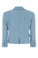 Ermanno Scervino Light Blue Twill Blazer