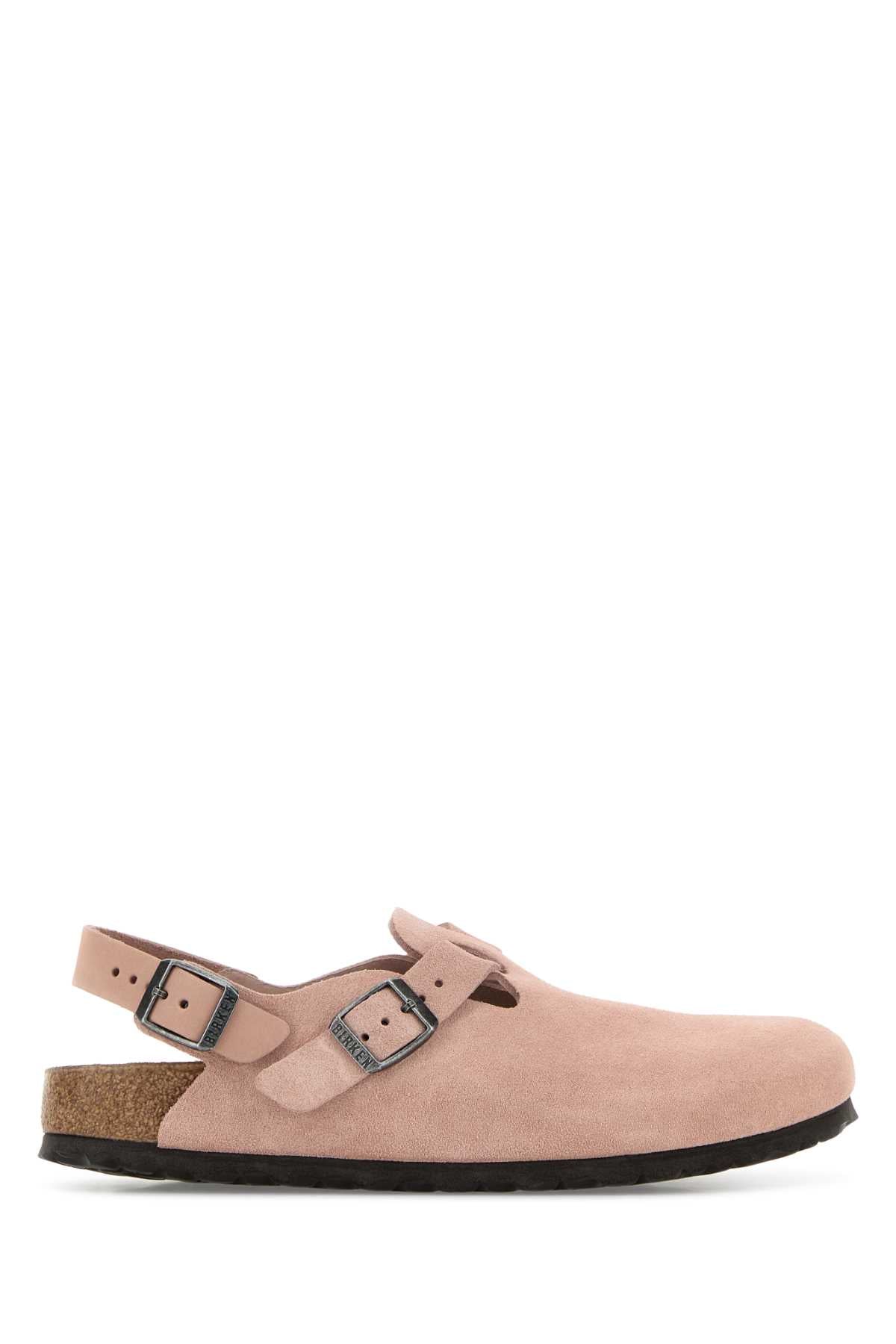 Birkenstock roze suède Tokyo pantoffels