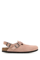 Pantofole Birkenstock Tokyo in pelle scamosciata rosa