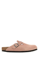 Birkenstock 파스텔 핑크 스웨이드 보스턴 슬리퍼