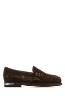 Braune Dan-Loafer aus Wildleder von Sebago