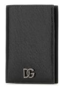 Dolce & Gabbana 블랙 가죽 여권 지갑