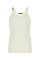 Dolce & Gabbana Ivory Cotton Tank Top