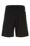 Dolce & Gabbana Black Stretch Cotton Bermuda Shorts