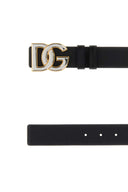 Dolce & Gabbana Wendegürtel aus schwarzem Leder