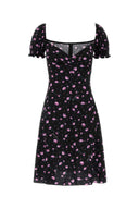 Dolce & Gabbana Mini-robe en soie extensible imprimée