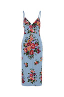 Dolce & Gabbana bedrukte stretch satijnen jurk