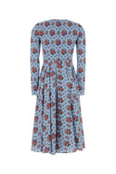 Abito in charmeuse stampata di Dolce & Gabbana