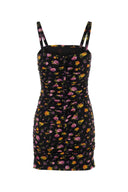Dolce & Gabbana Mini-robe en charmeuse imprimée