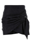 Isabel Marant Embroidered Wool Blend Rosaria Mini Skirt
