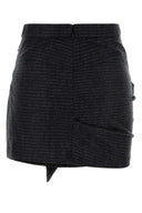 Isabel Marant Embroidered Wool Blend Rosaria Mini Skirt
