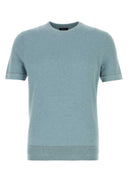 Brioni Cerulean Blue Cotton T Shirt