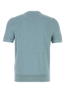 Brioni Cerulean Blue Cotton T Shirt