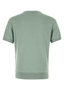 Brioni Sage Green Cashmere Blend T Shirt