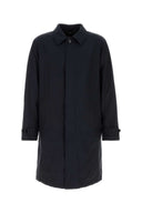 Brioni Midnight Blue Silk Overcoat