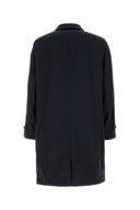 Brioni Midnight Blue Silk Overcoat