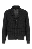 Brioni Embroidered Cotton And Linen Cardigan