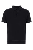 Brioni Black Cotton Polo Shirt