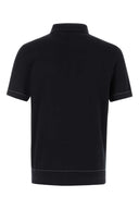 Brioni Black Cotton Polo Shirt