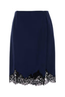 Stella Mc Cartney Blue Satin Skirt