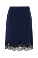 Stella Mc Cartney Blue Satin Skirt