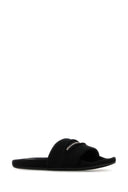 Alexander Wang ブラック ファブリック スリッパ