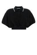 T By Alexander Wang Black Cotton Polo Shirt