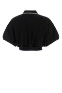 T By Alexander Wang Black Cotton Polo Shirt