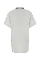 T By Alexander Wang White Cotton Mini Polo Dress