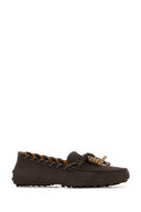 Tod's Dark Brown Suede Loafers
