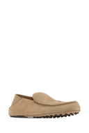 Tod's Beige Suede Loafers